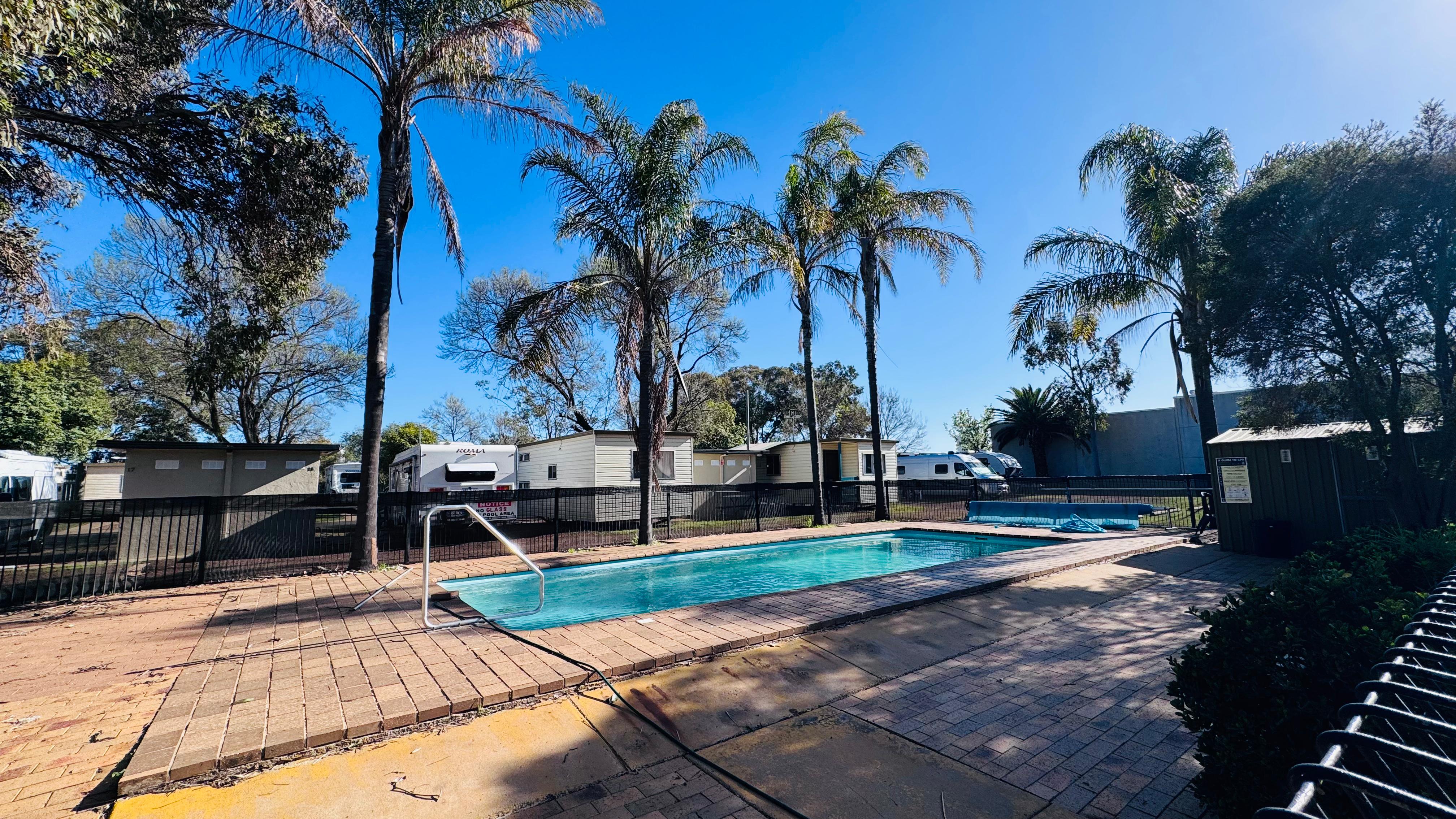 Saltwater swimming pool facility